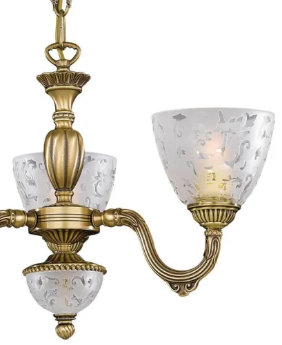 Люстра подвесная  L 6252/3 Reccagni Angelo белая на 6 ламп, основание античное бронза в стиле классический  фото 3